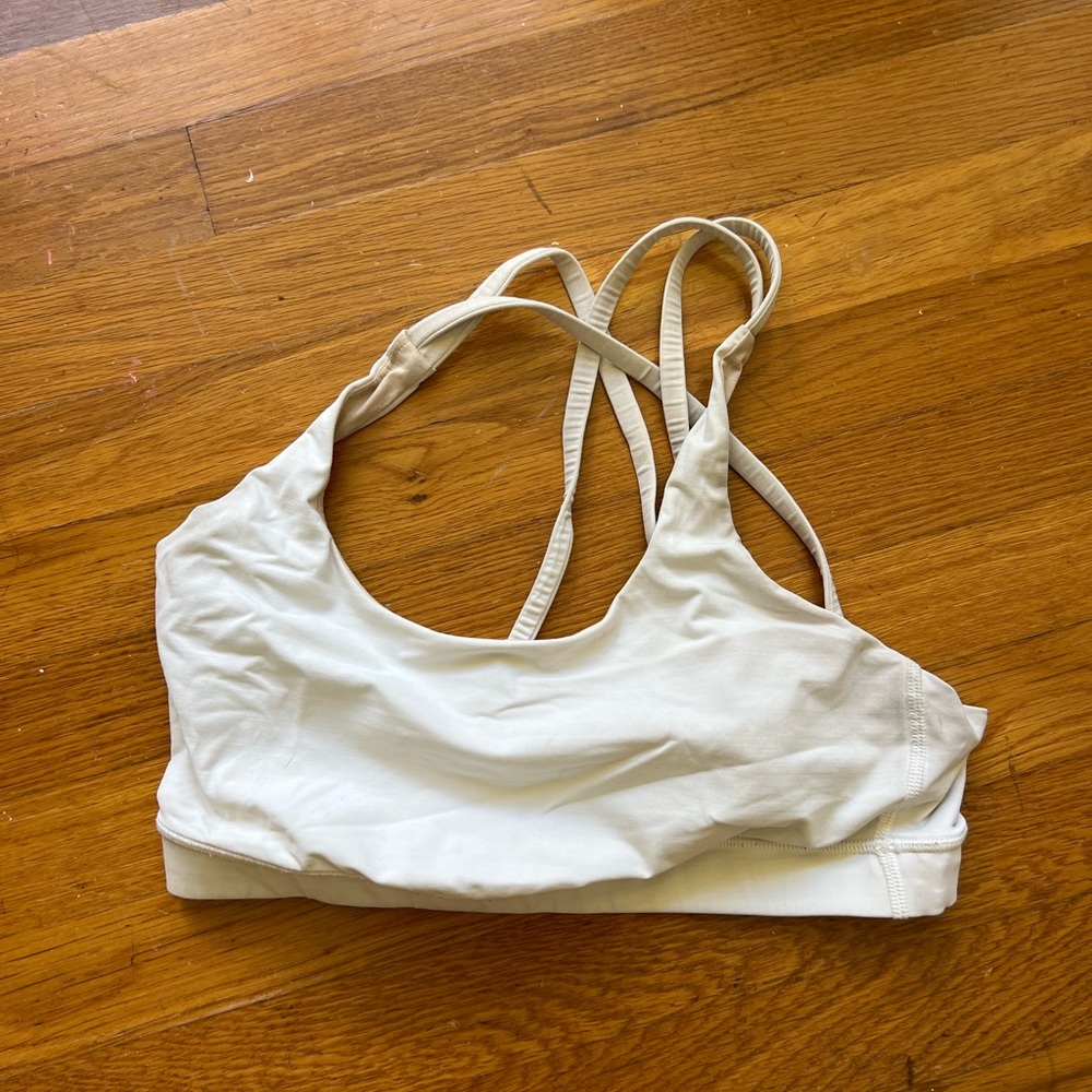 White lululemon energy bra